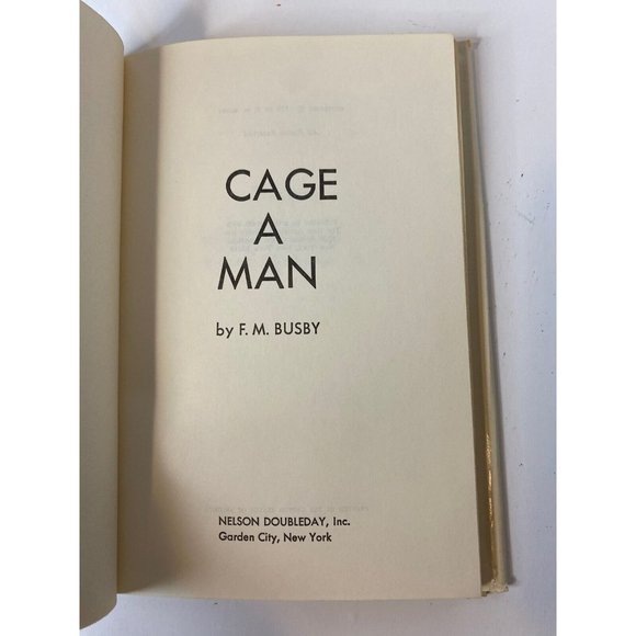 Cage A Man by F.M. Busby - Vintage Science Fiction w Dust Jacket BCE 1973 - Picture 8 of 9